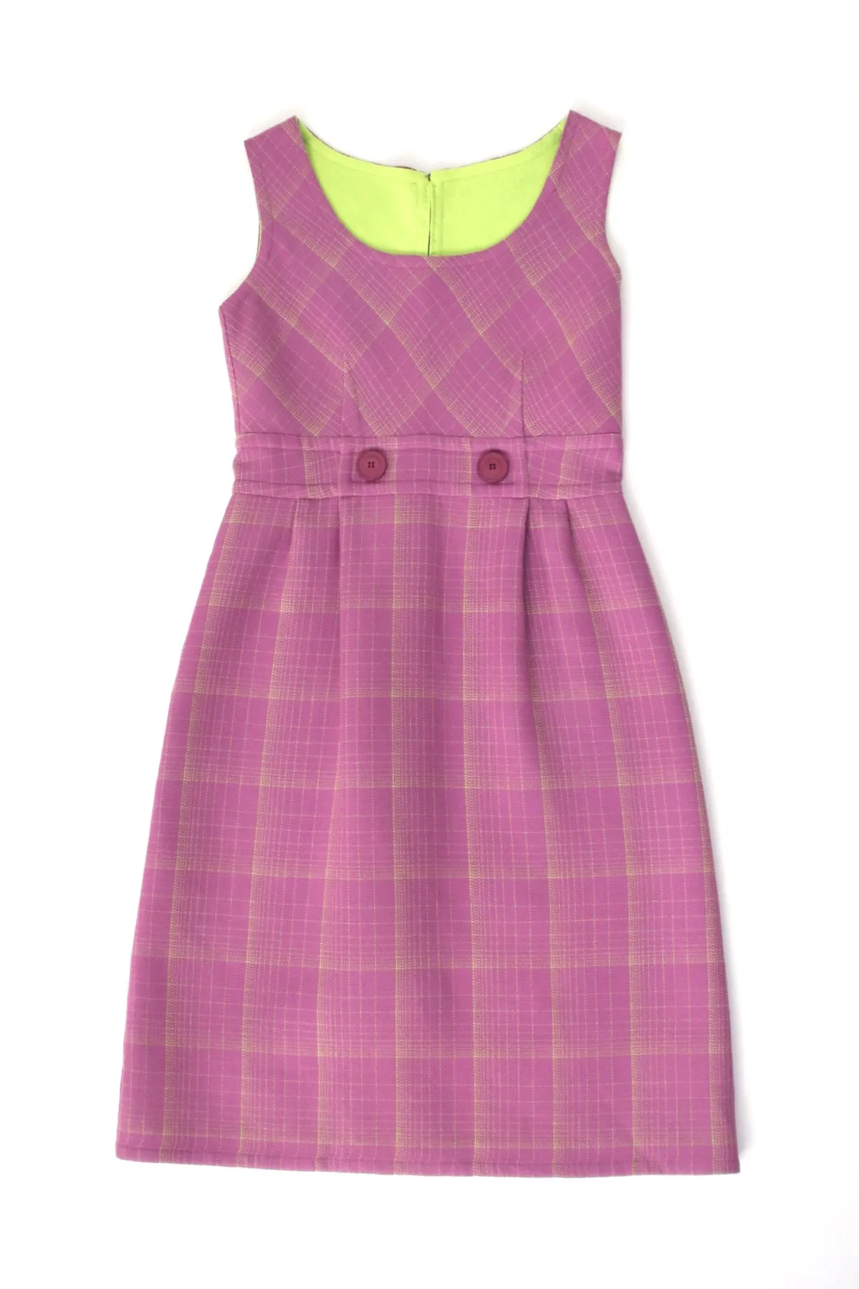 1960s Fabiani Wool Tartan Dress Set