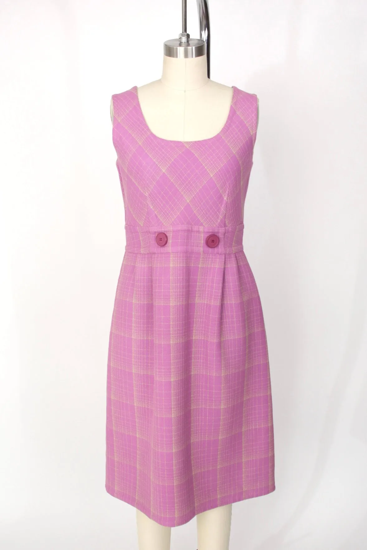 1960s Fabiani Wool Tartan Dress Set