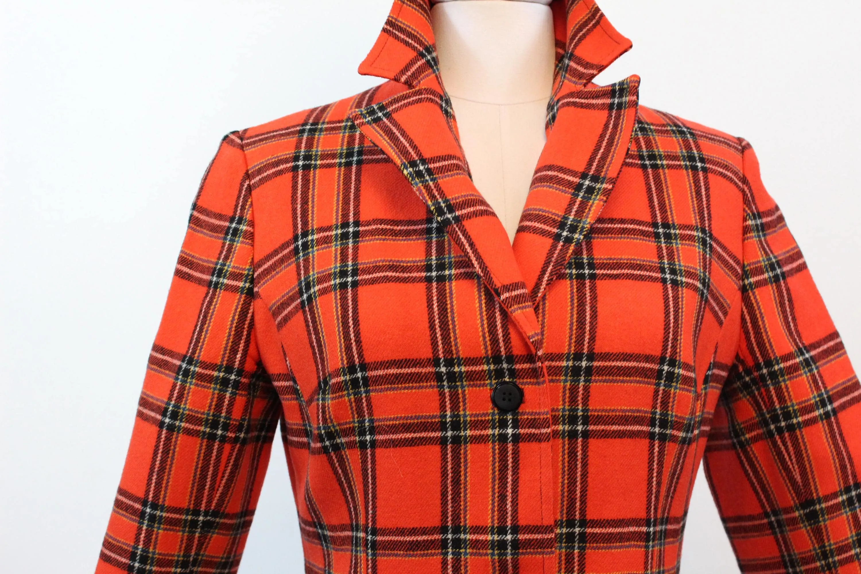 1970s PENDLETON pantsuit PLAID jacket medium | new fall winter