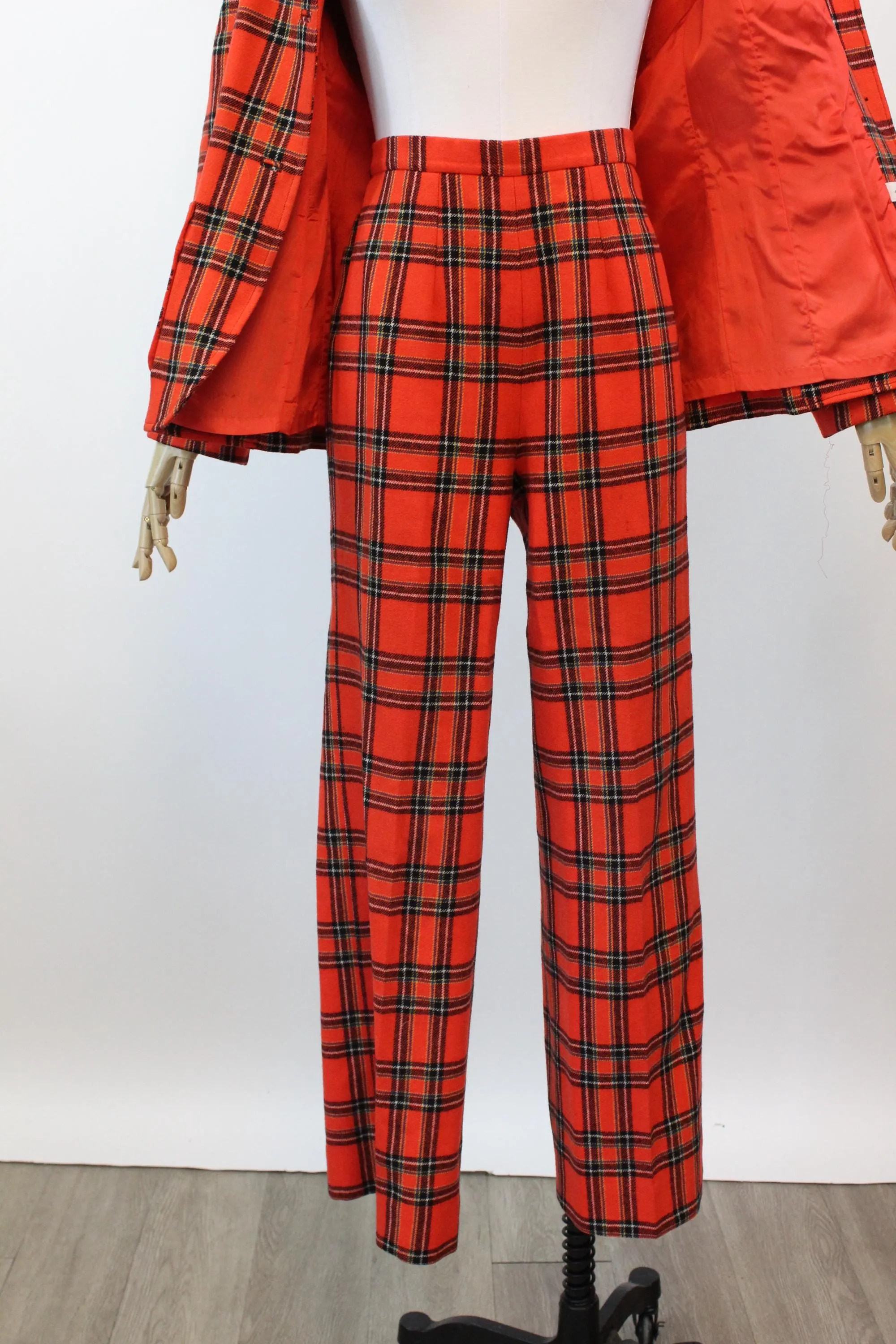 1970s PENDLETON pantsuit PLAID jacket medium | new fall winter