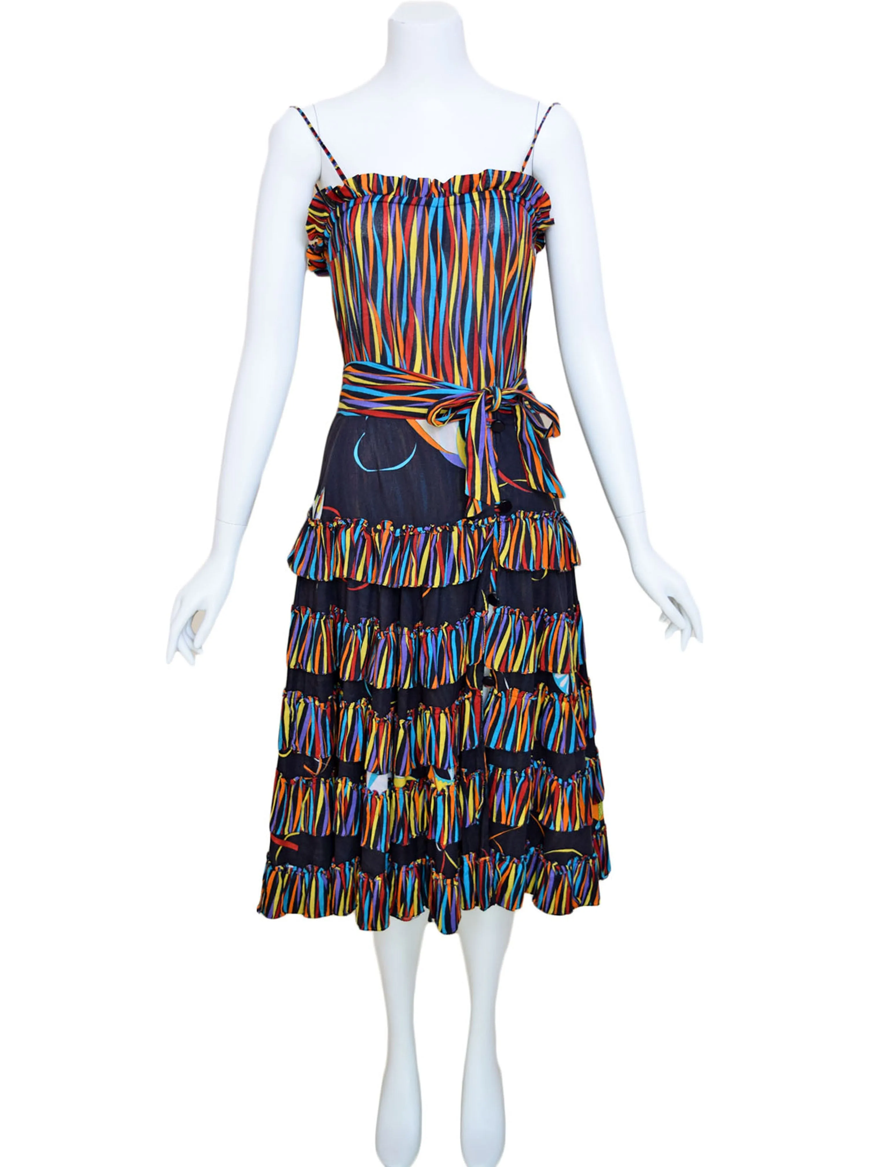 1980s Bodysuit & Reversible Skirt Set