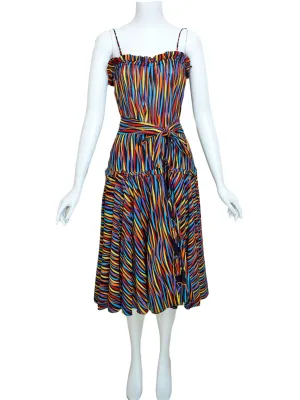 1980s Bodysuit & Reversible Skirt Set
