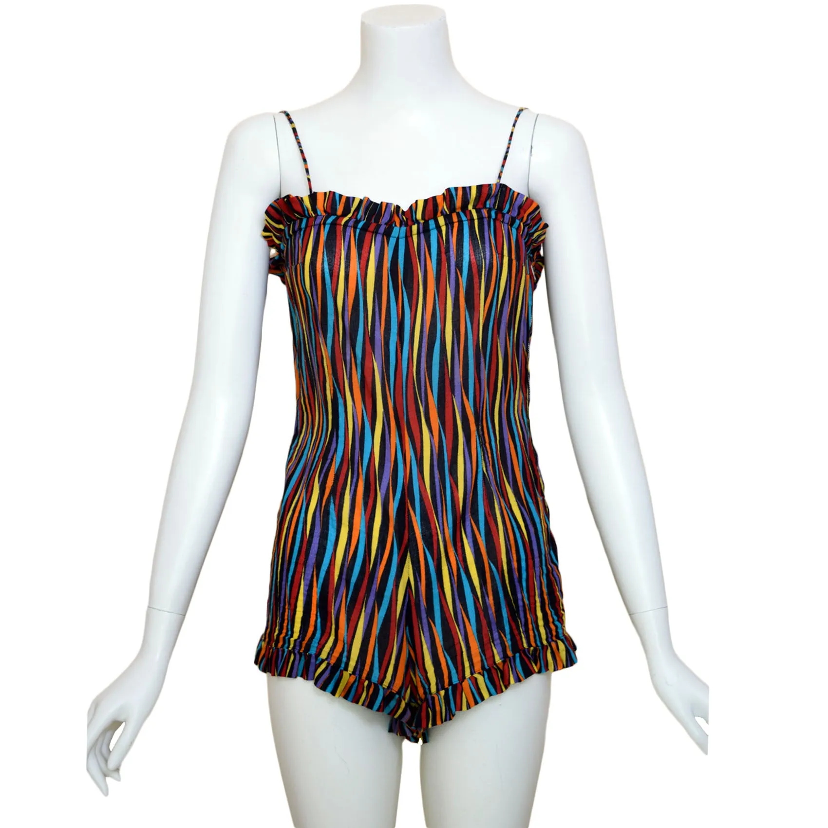 1980s Bodysuit & Reversible Skirt Set