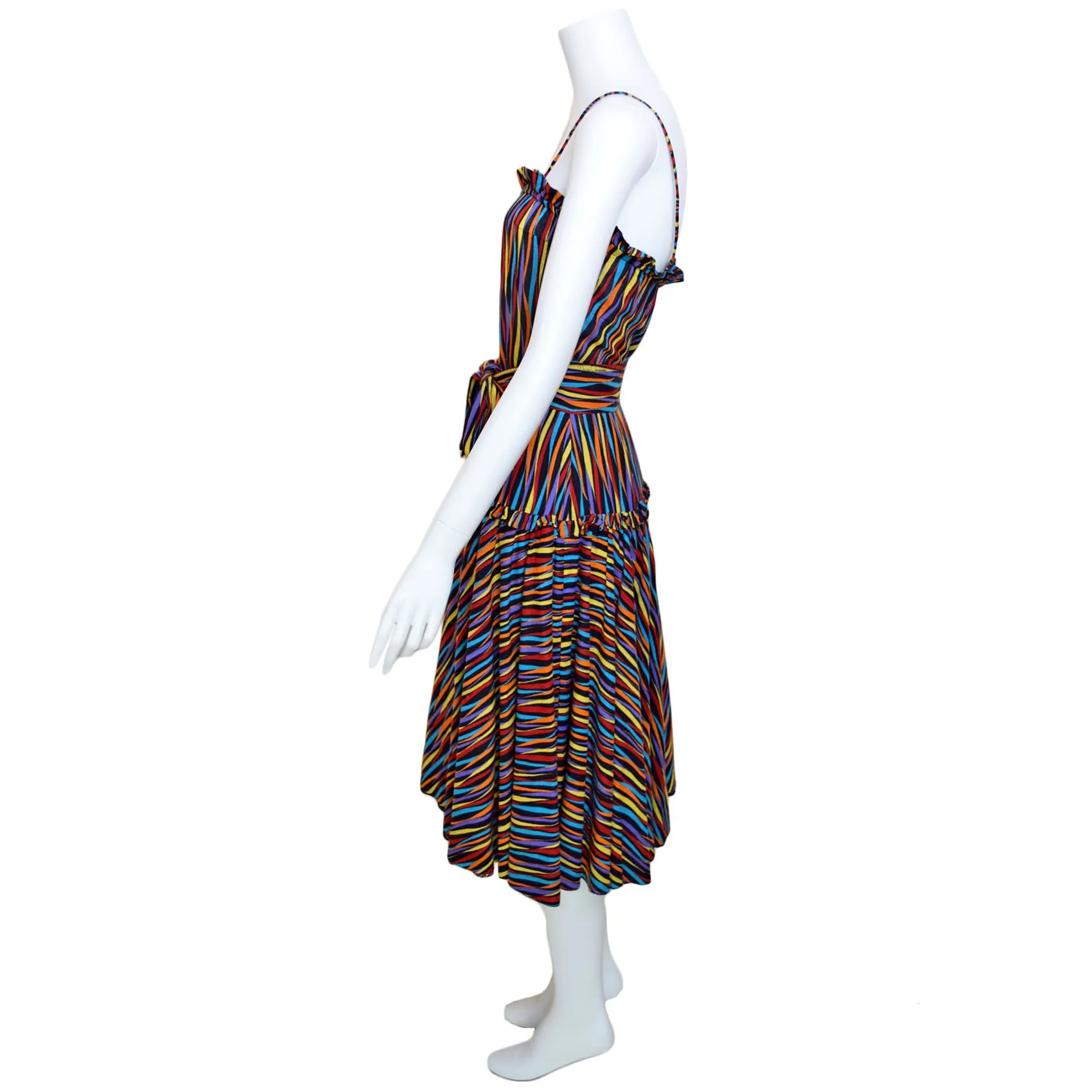1980s Bodysuit & Reversible Skirt Set