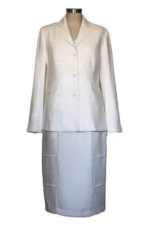 2pc Skirt Suit with Tucking Detail - Style #K206S