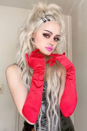 Alert Viral Satin Gloves