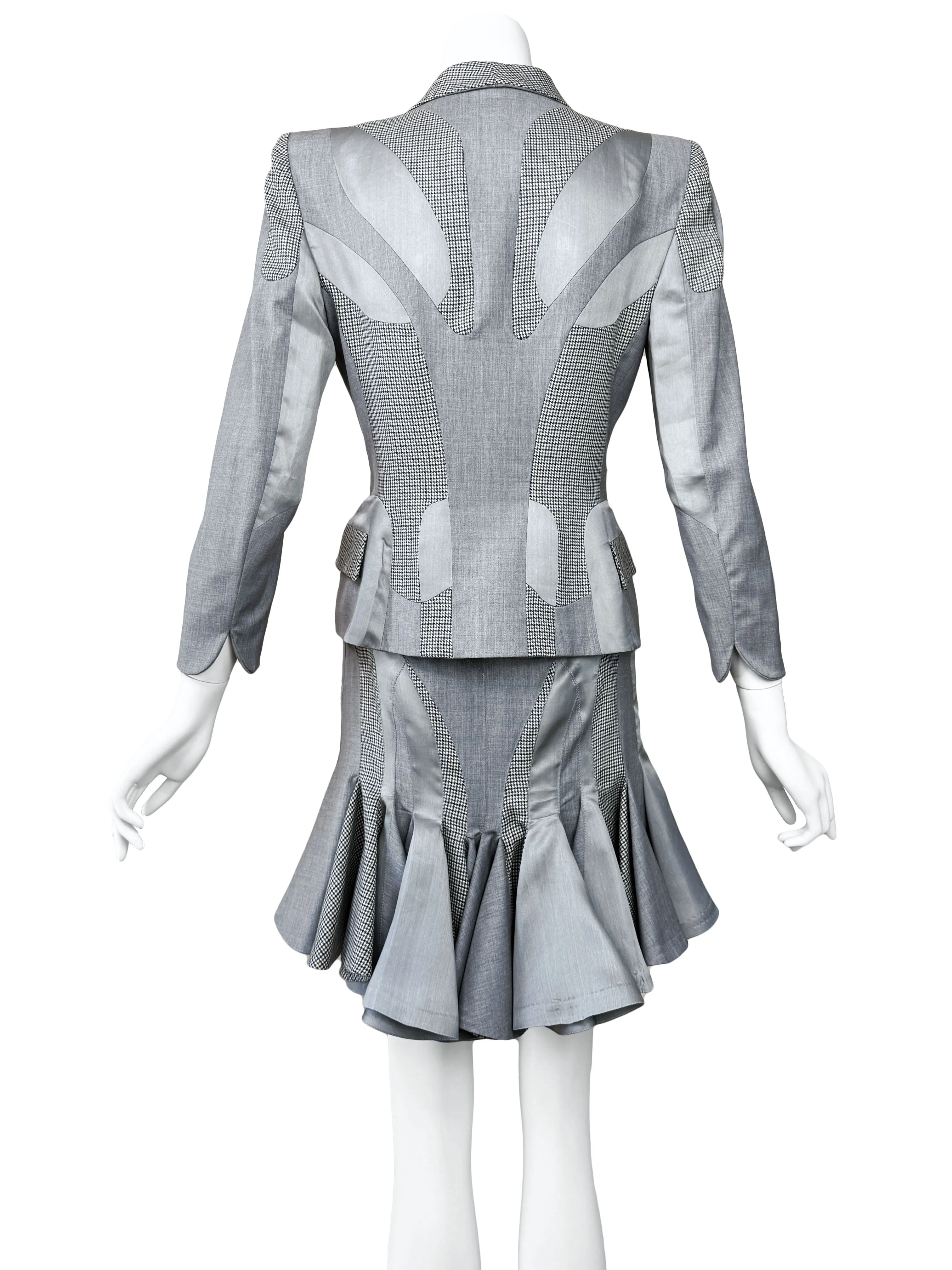 Alexander McQueen 2003 'Scanners' Collection Skirt Suit