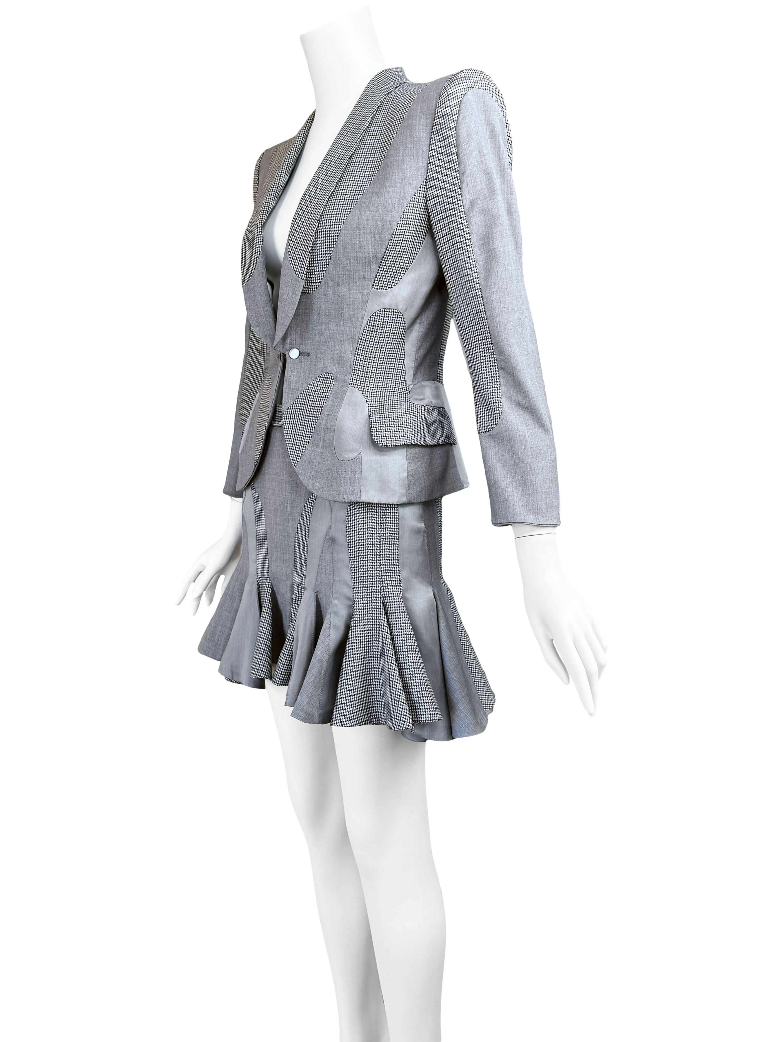 Alexander McQueen 2003 'Scanners' Collection Skirt Suit