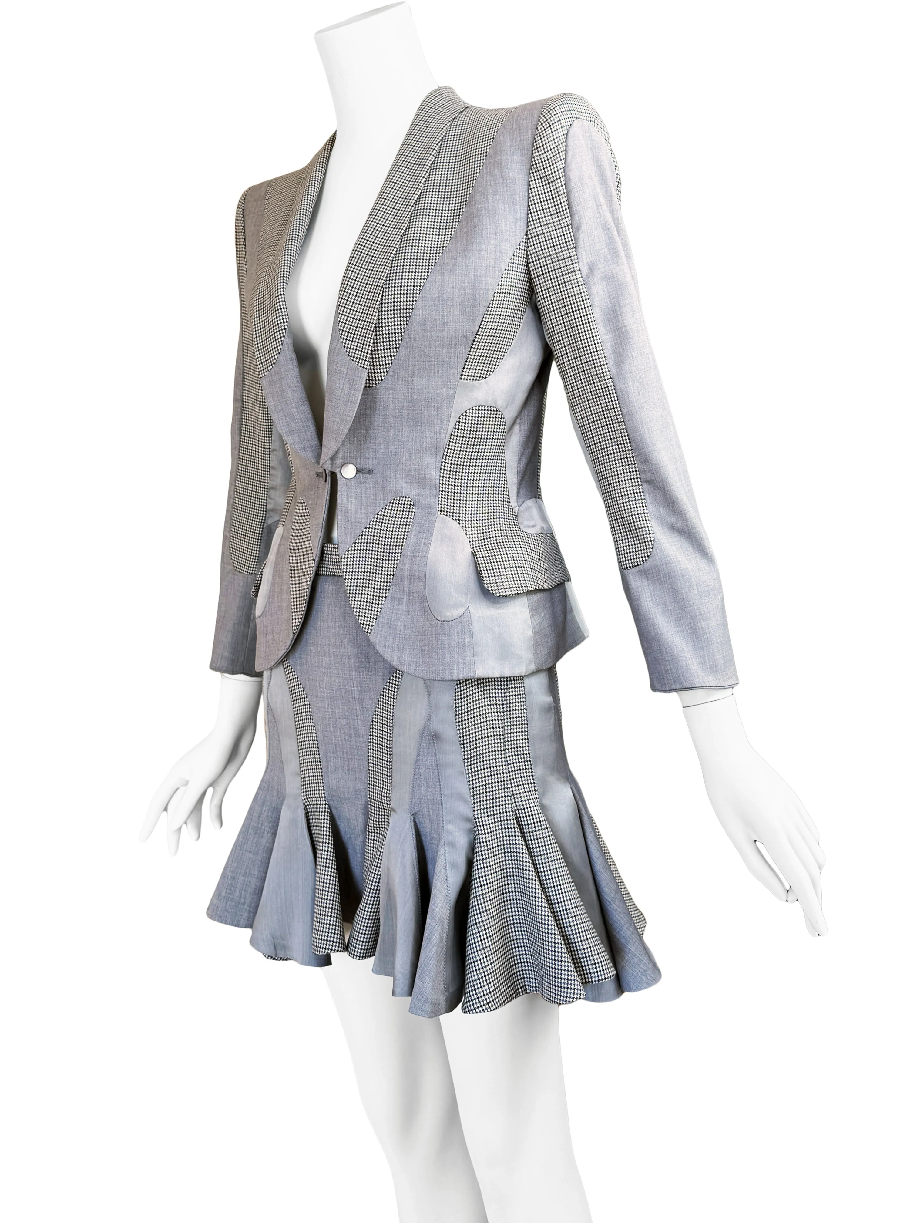 Alexander McQueen 2003 'Scanners' Collection Skirt Suit