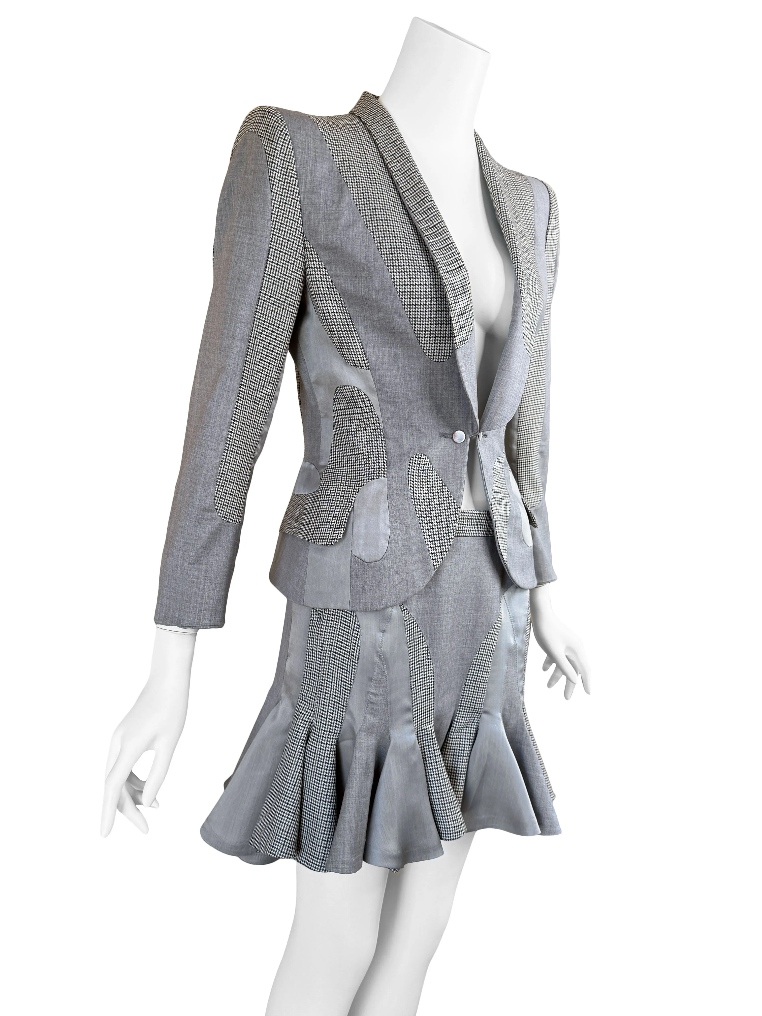 Alexander McQueen 2003 'Scanners' Collection Skirt Suit
