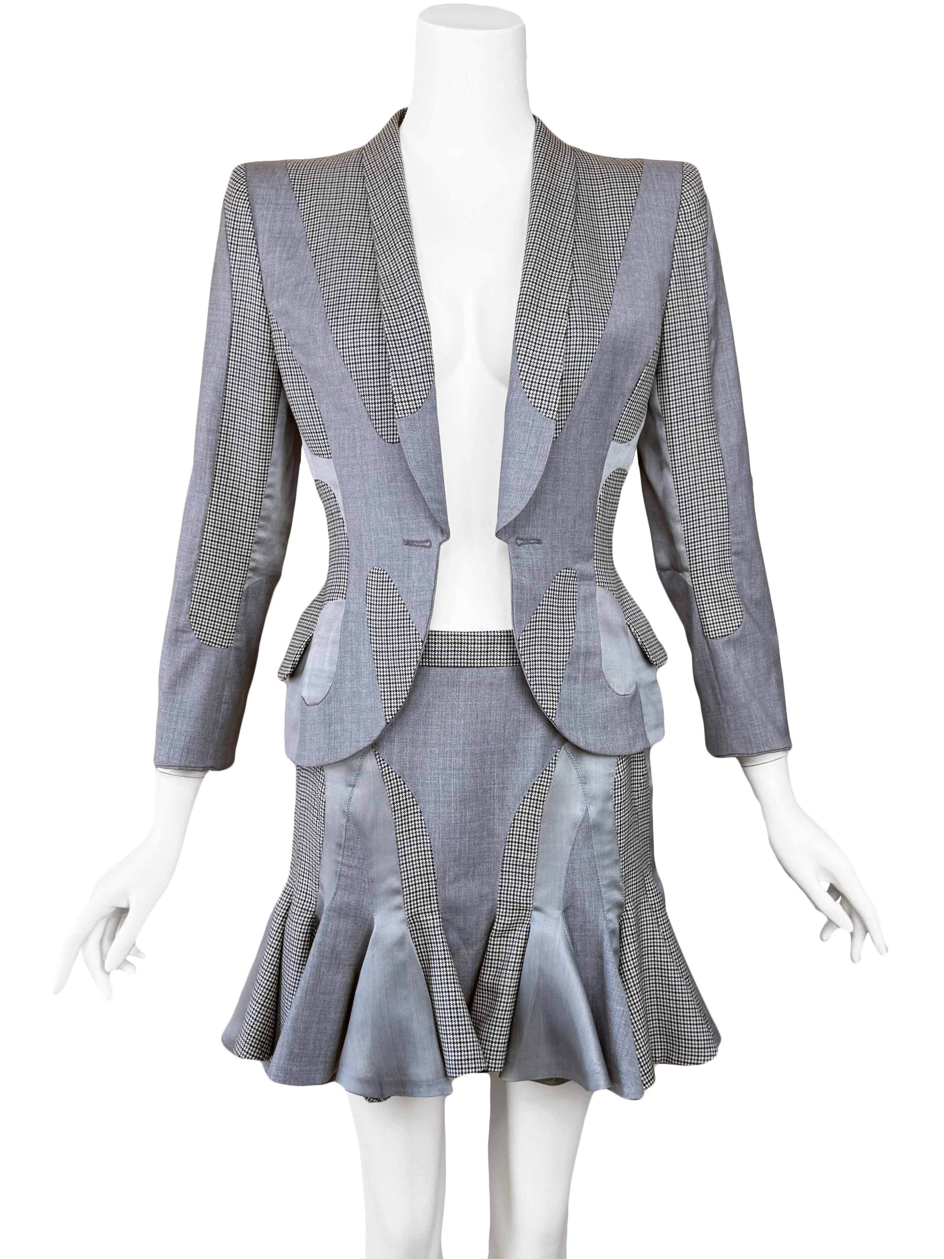 Alexander McQueen 2003 'Scanners' Collection Skirt Suit