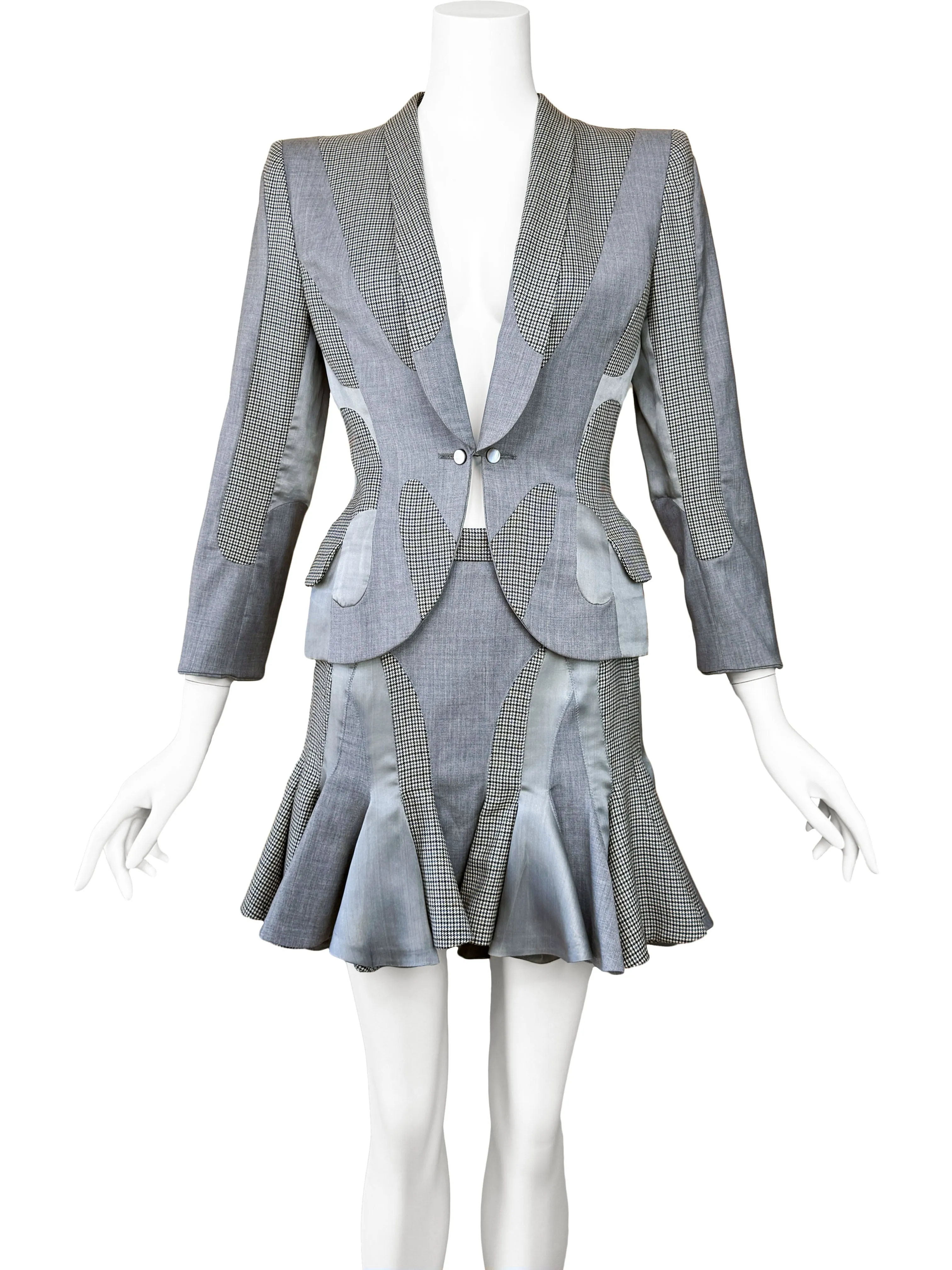 Alexander McQueen 2003 'Scanners' Collection Skirt Suit