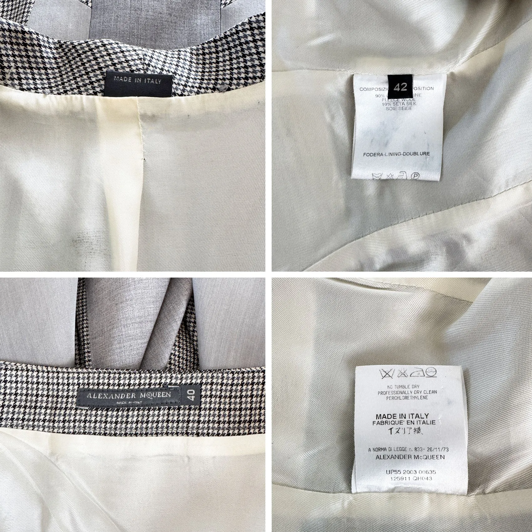 Alexander McQueen 2003 'Scanners' Collection Skirt Suit