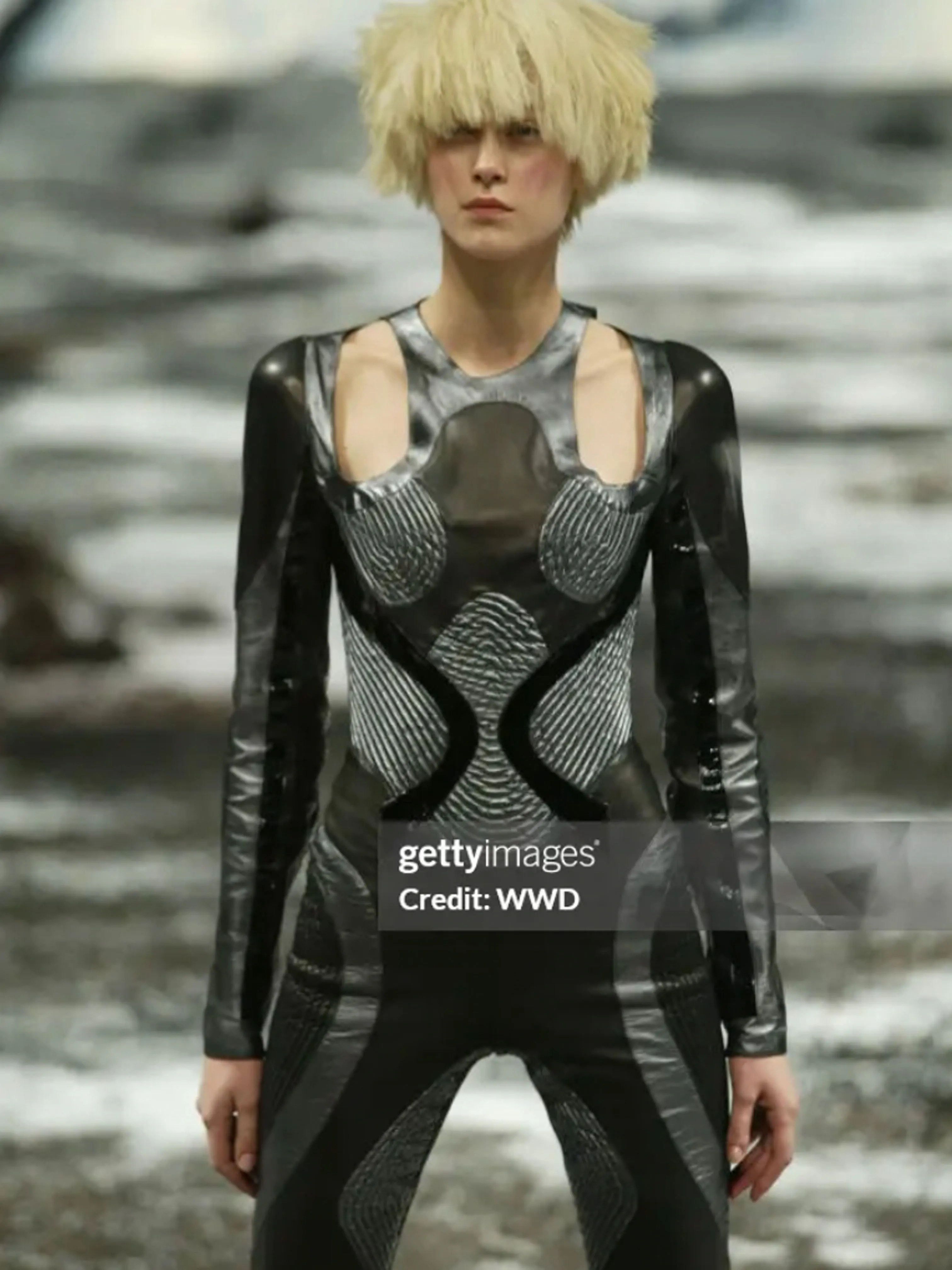 Alexander McQueen 2003 'Scanners' Collection Skirt Suit