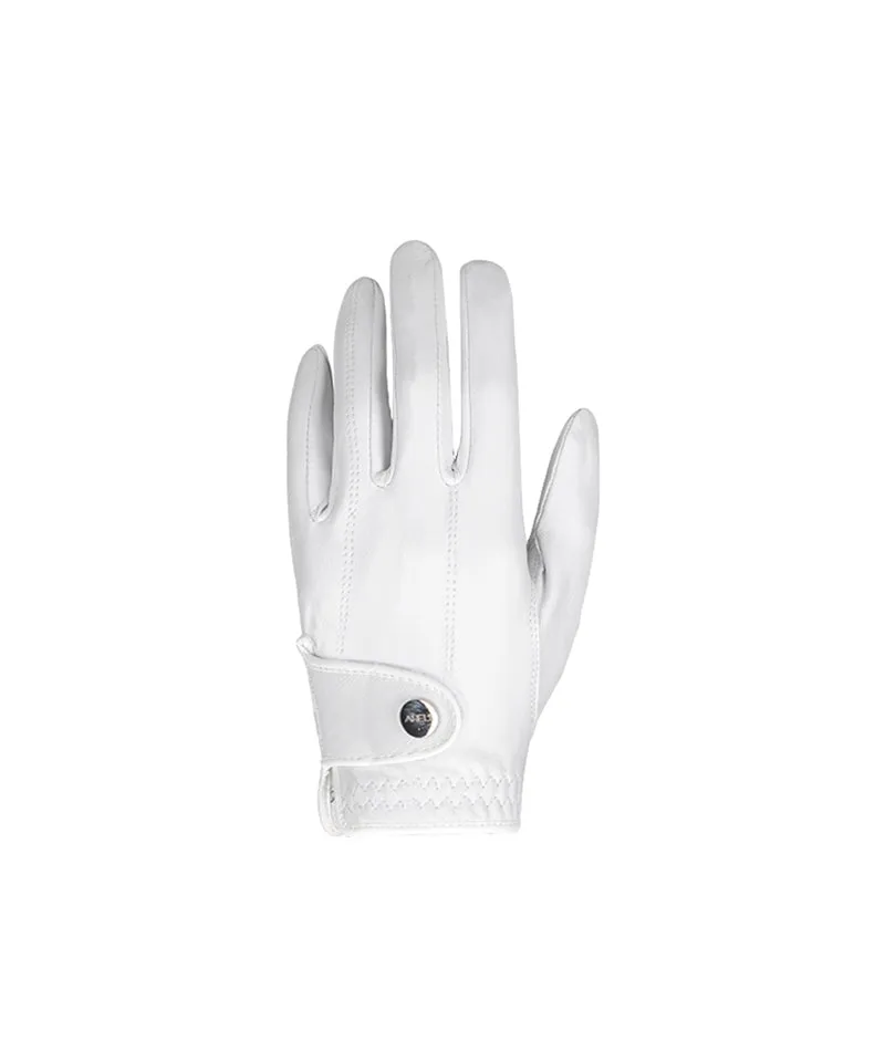 Anell Golf Blanc Leather Glove - White