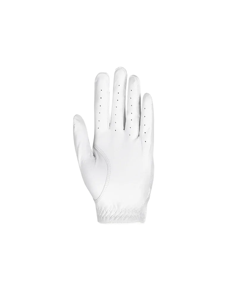Anell Golf Blanc Leather Glove - White