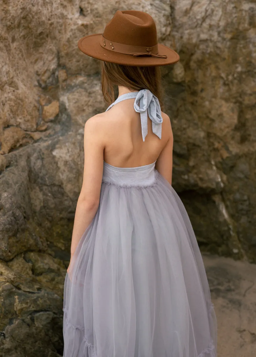 Averie Dress in Barely Blue