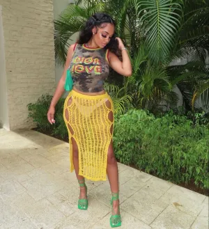 “Beachy” Skirt cover up