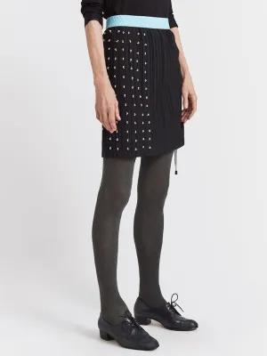 Bead Pleat Skirt Mini