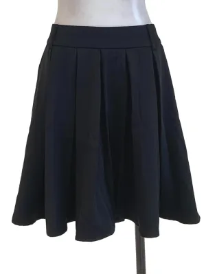 Black Knife Pleated Skirt