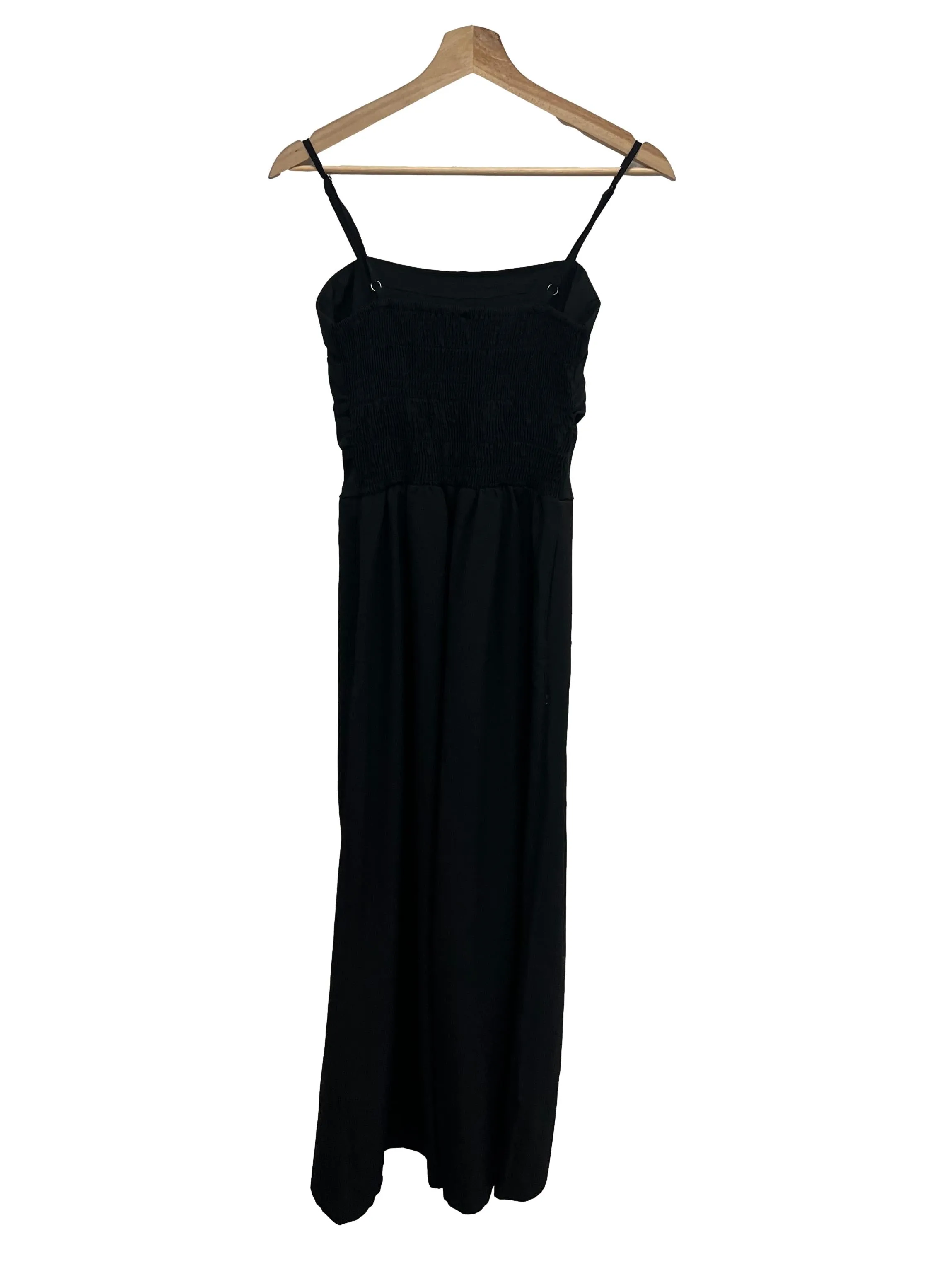 Black Smock Back Jumper