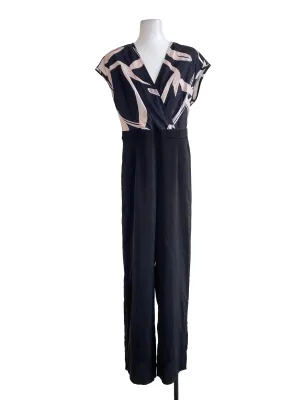 Black V Neck Jumpsuit