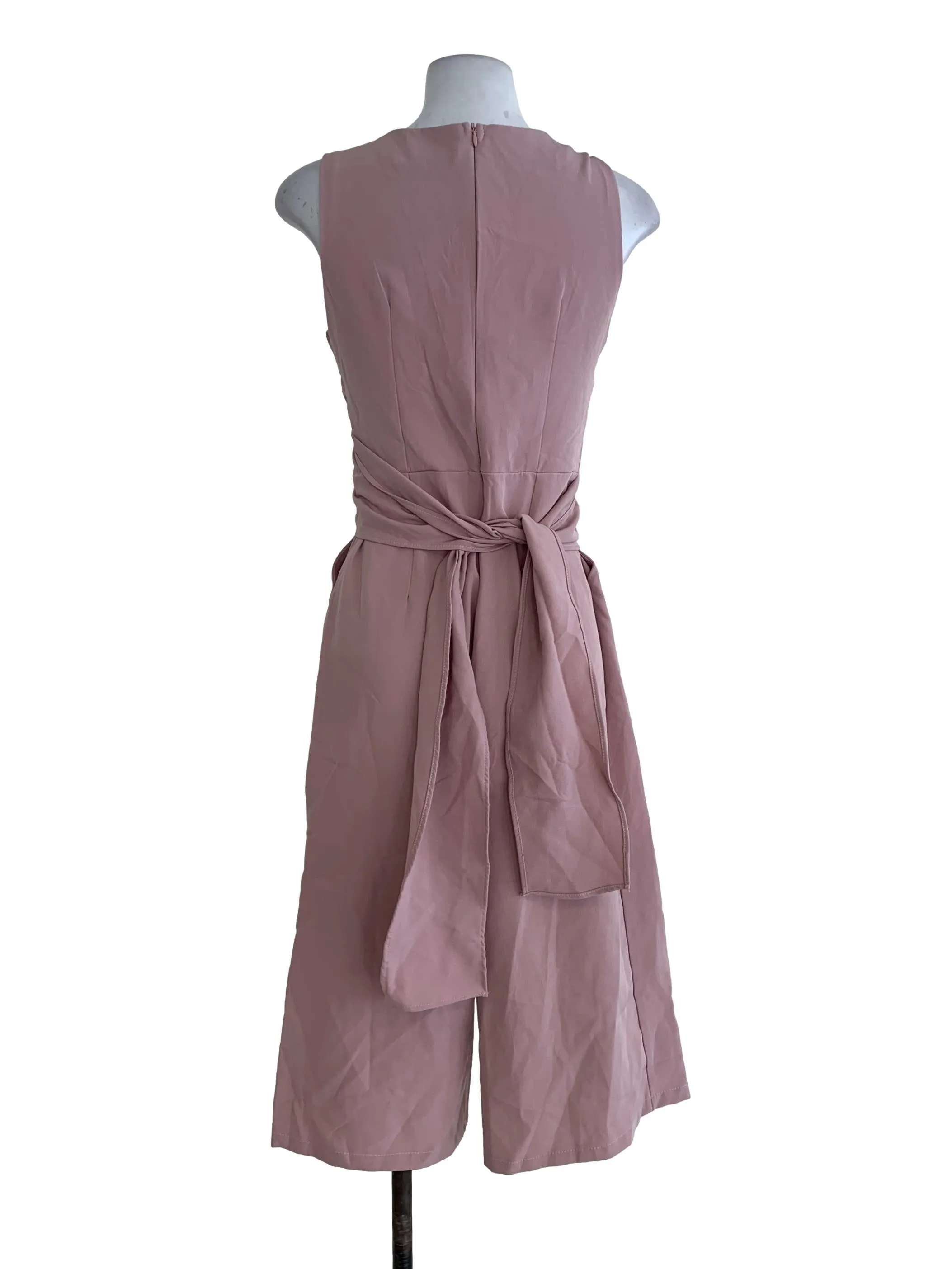 Blush Pink Plain Jumpsuit