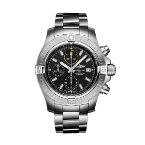 Breitling Avenger Chronograph Watch, 45mm Black Dial, A13317101B1A1