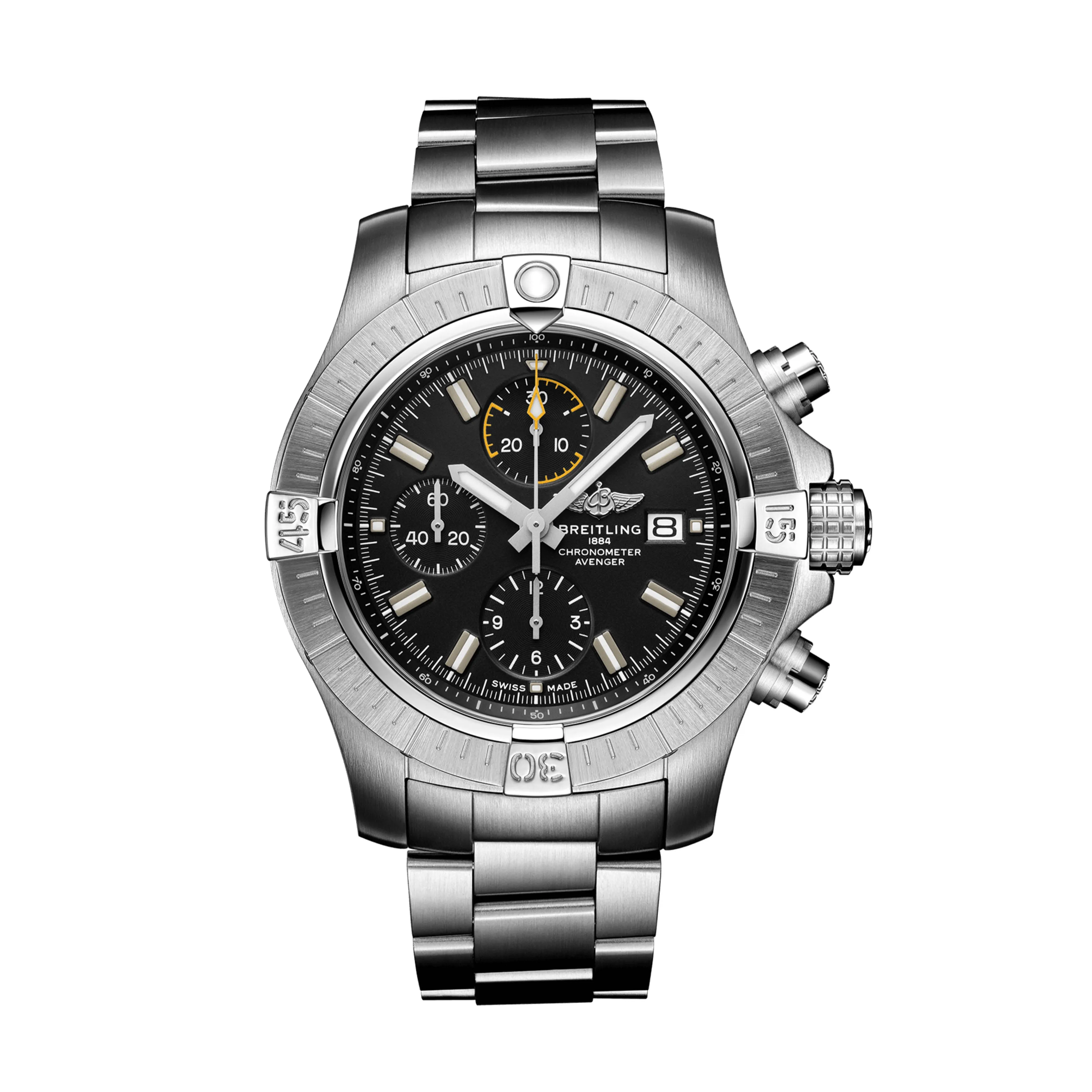 Breitling Avenger Chronograph Watch, 45mm Black Dial, A13317101B1A1