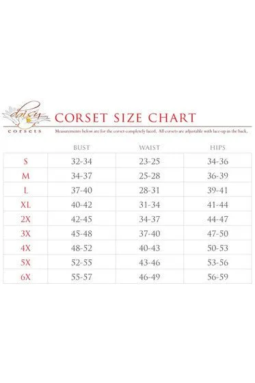Burlesque Sequin 4 PC Red Devil Corset Costume