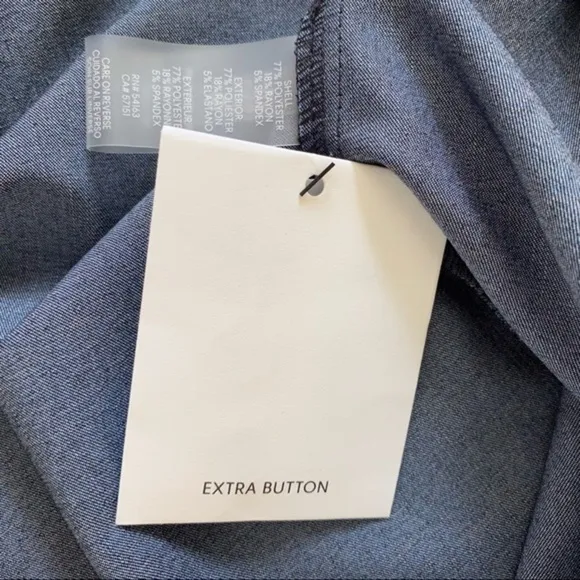 Calvin Klein Denim Puff-Sleeve Sheath Dress in Blue Size 6P