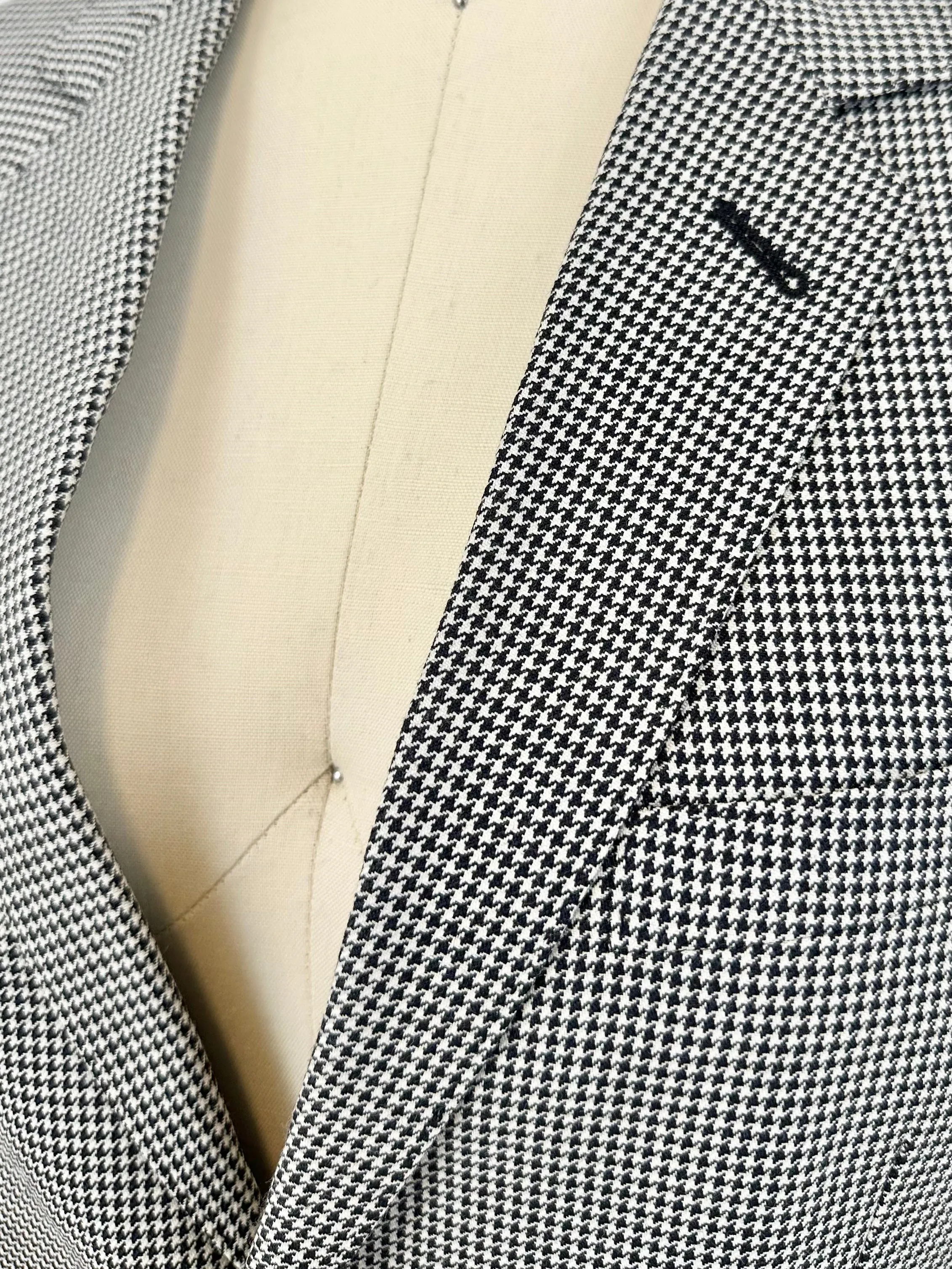 Celine Wool & Mohair Houndstooth Pantsuit*