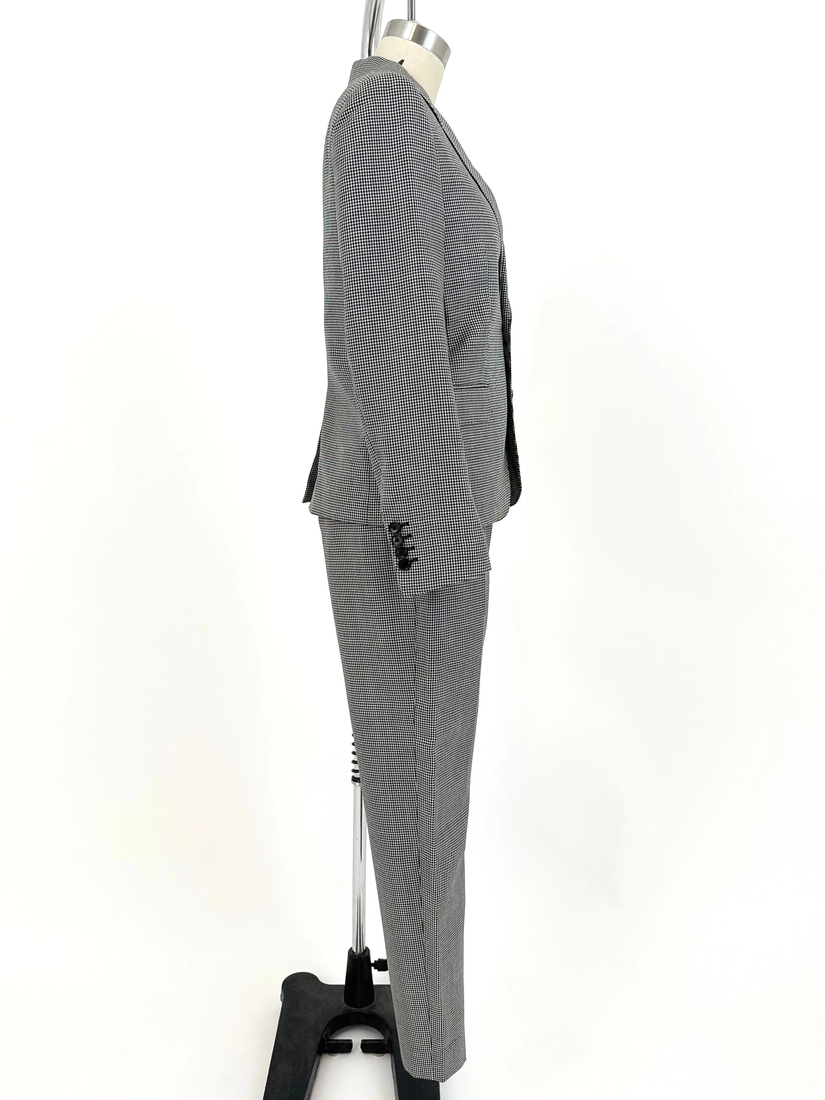 Celine Wool & Mohair Houndstooth Pantsuit*