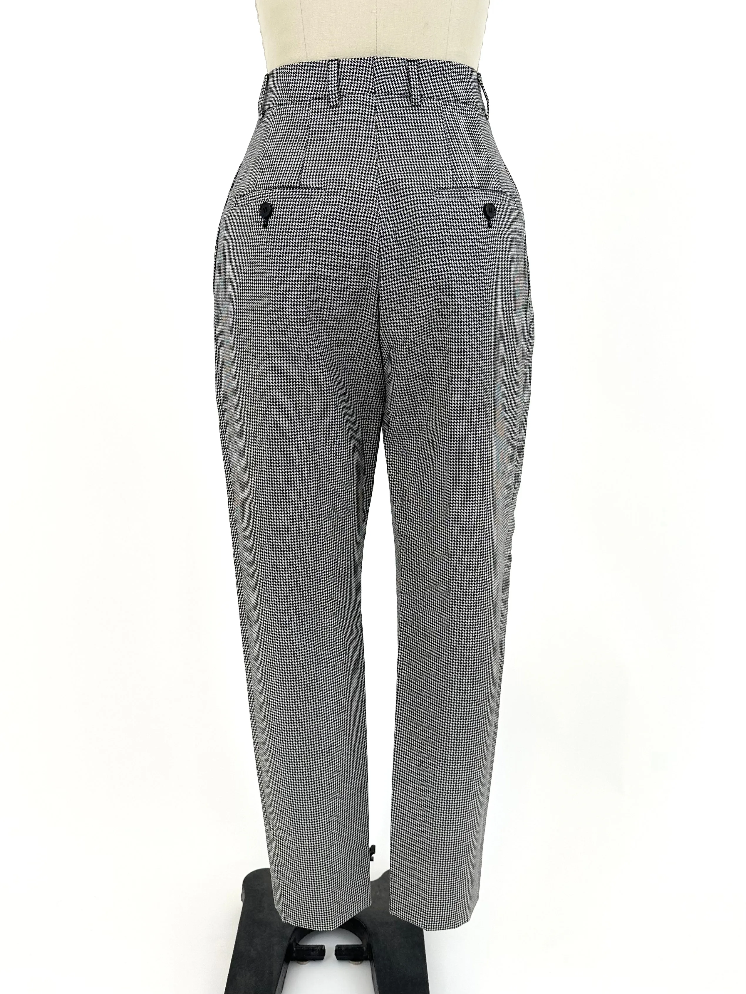 Celine Wool & Mohair Houndstooth Pantsuit*