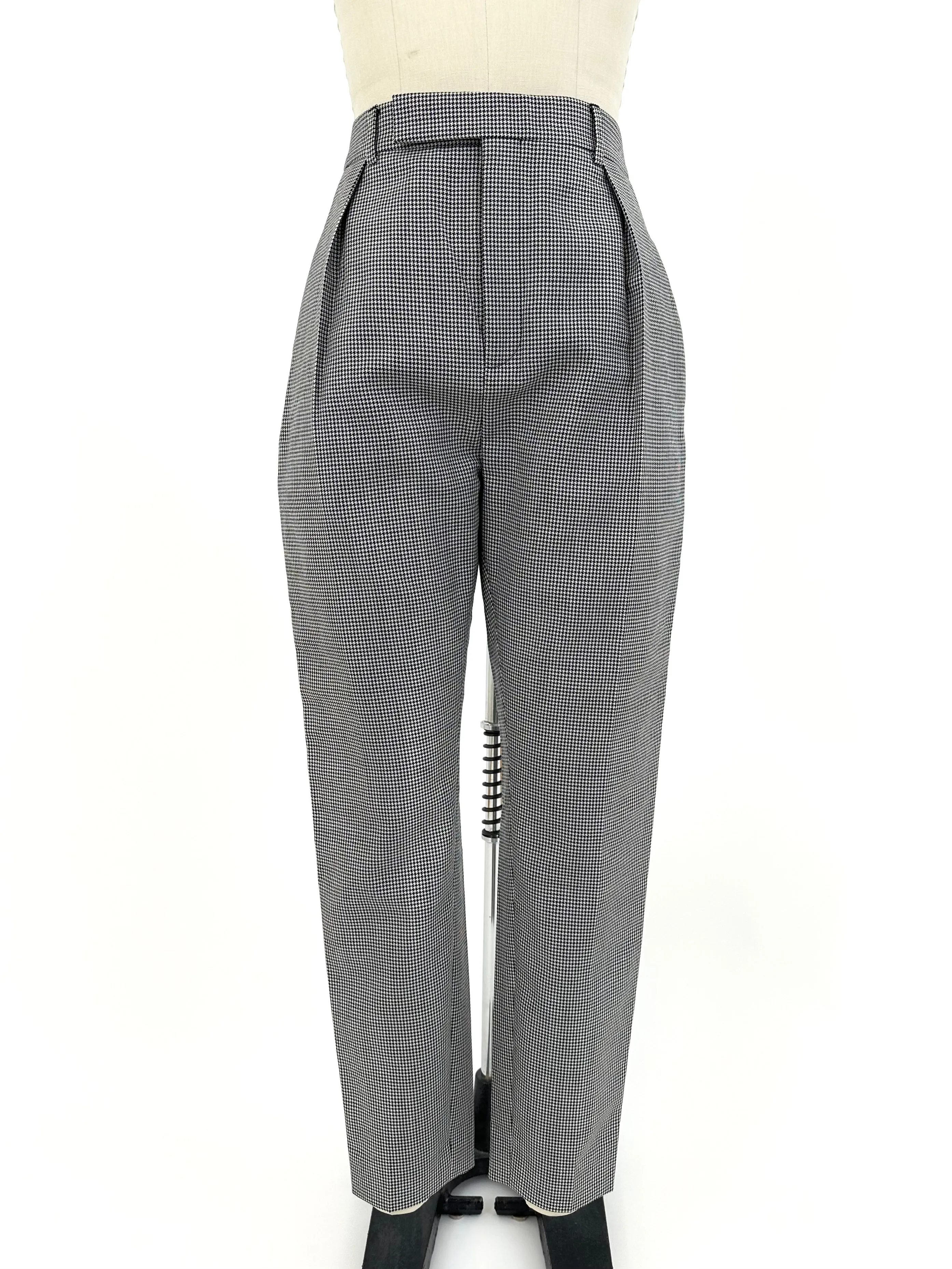 Celine Wool & Mohair Houndstooth Pantsuit*