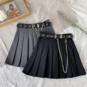 Chain Pleated Skirt UB98657