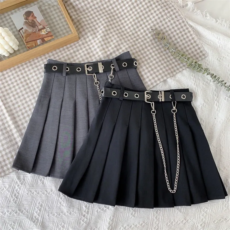 Chain Pleated Skirt UB98657