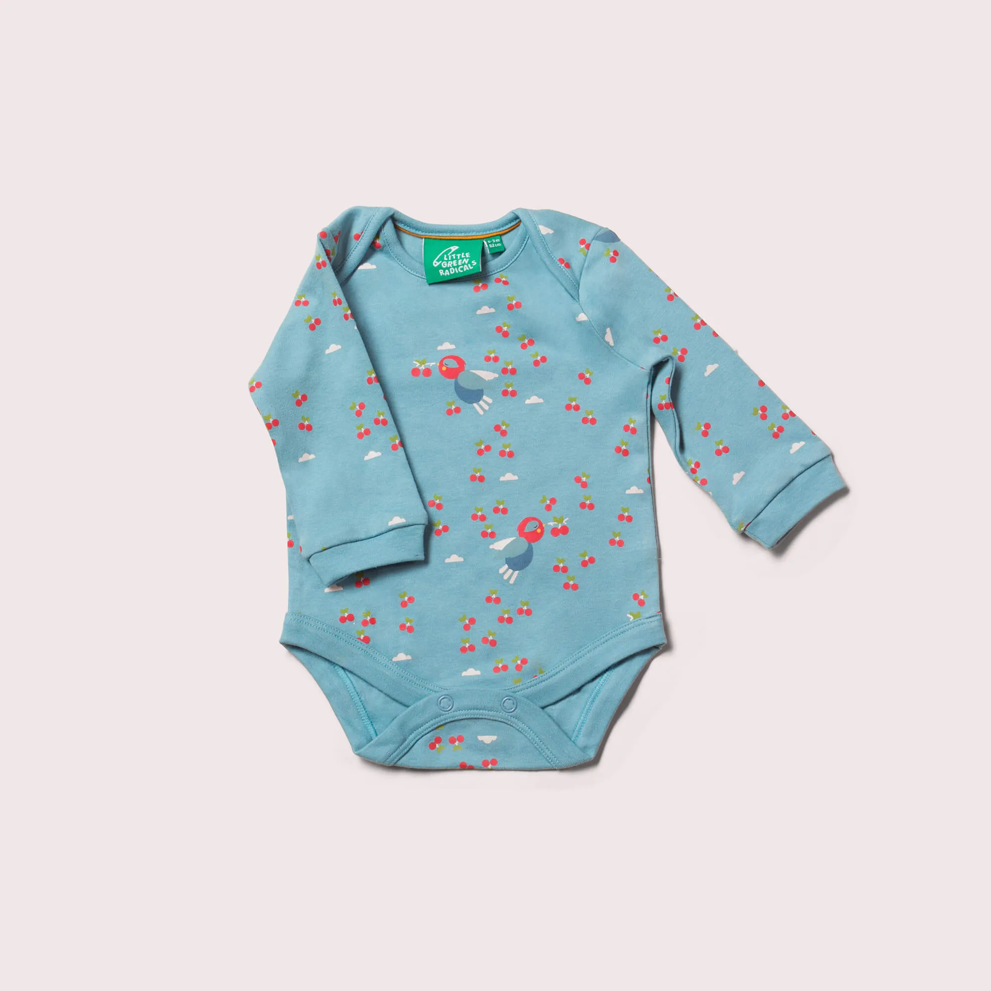 Cherry Blossom Organic Baby Bodysuit Set