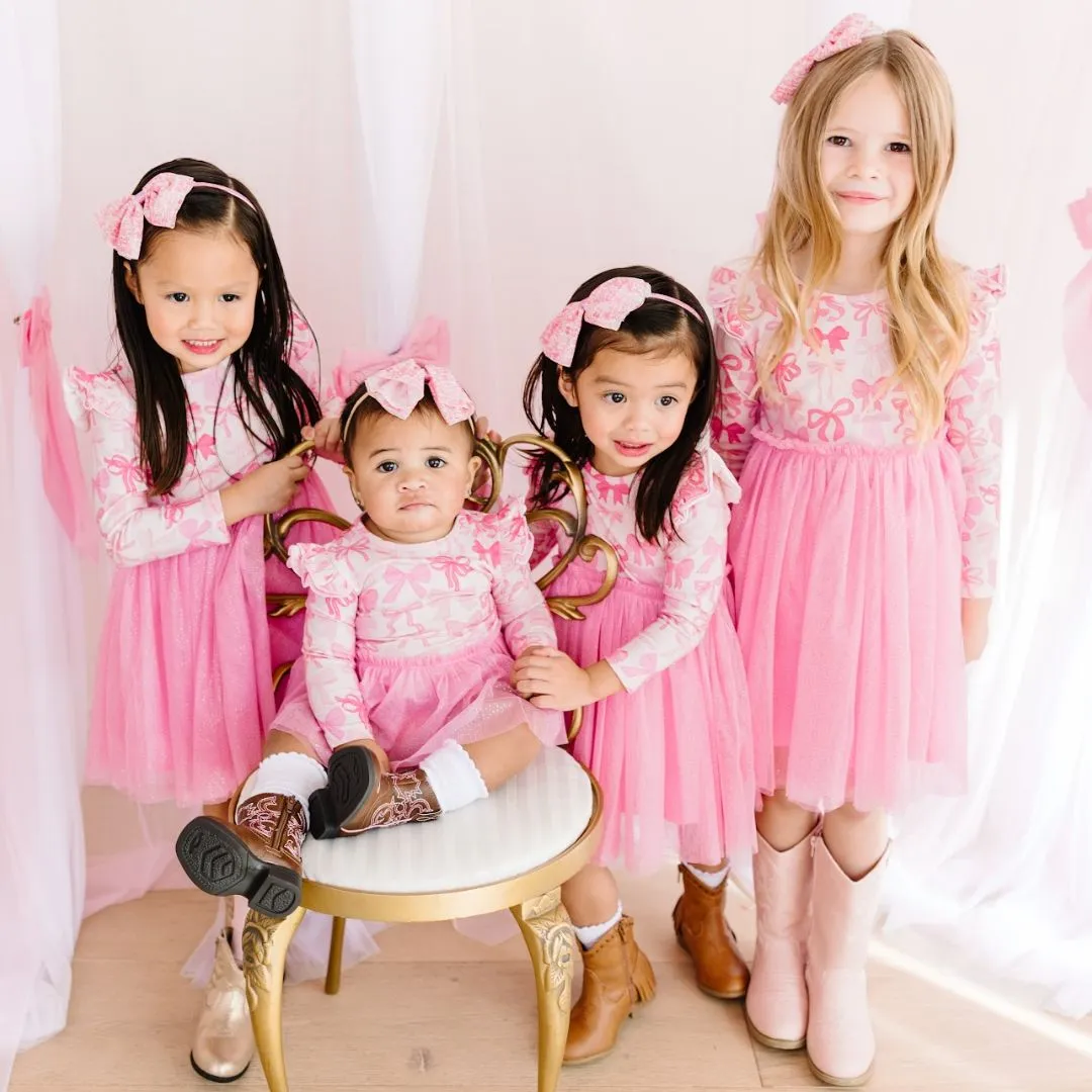 Children's Bow Tulle Tutu Dress