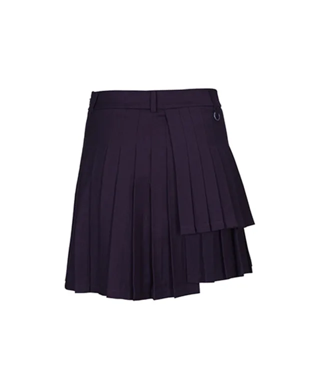 CHUCUCHU Double Pleated Skirt - Purple