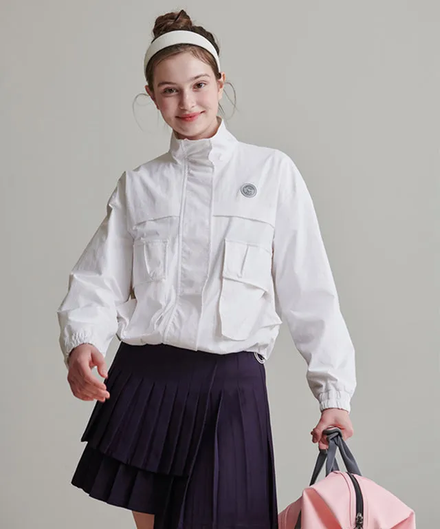CHUCUCHU Double Pleated Skirt - Purple