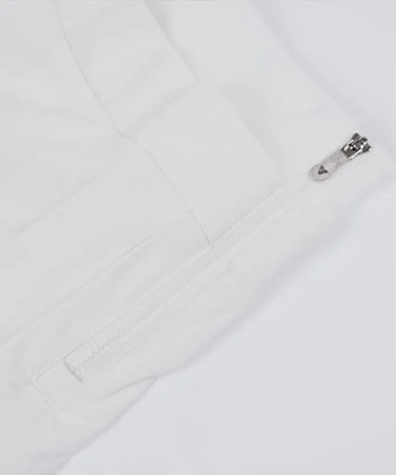 CREVE NINE: Shibori Pleated Skirt - Ivory