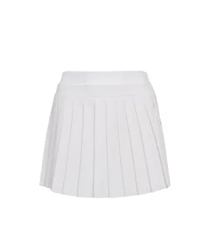 CREVE NINE: Shibori Pleated Skirt - Ivory