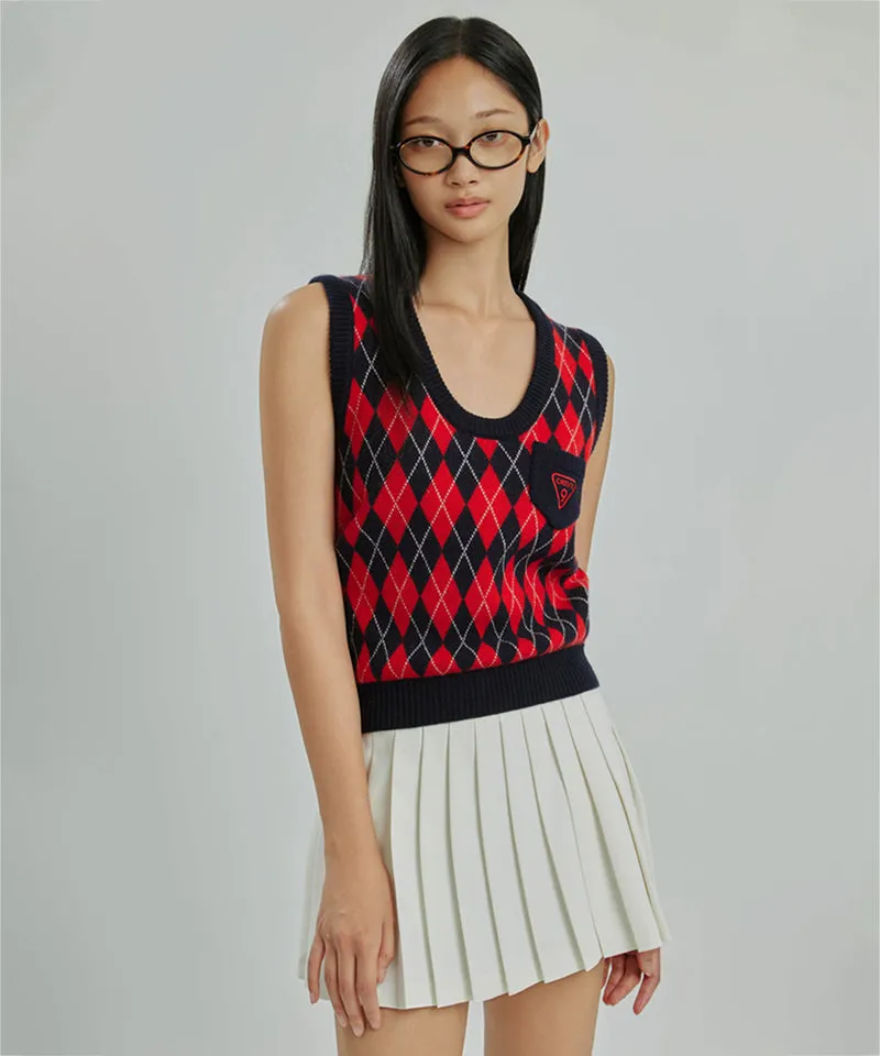CREVE NINE: Shibori Pleated Skirt - Ivory
