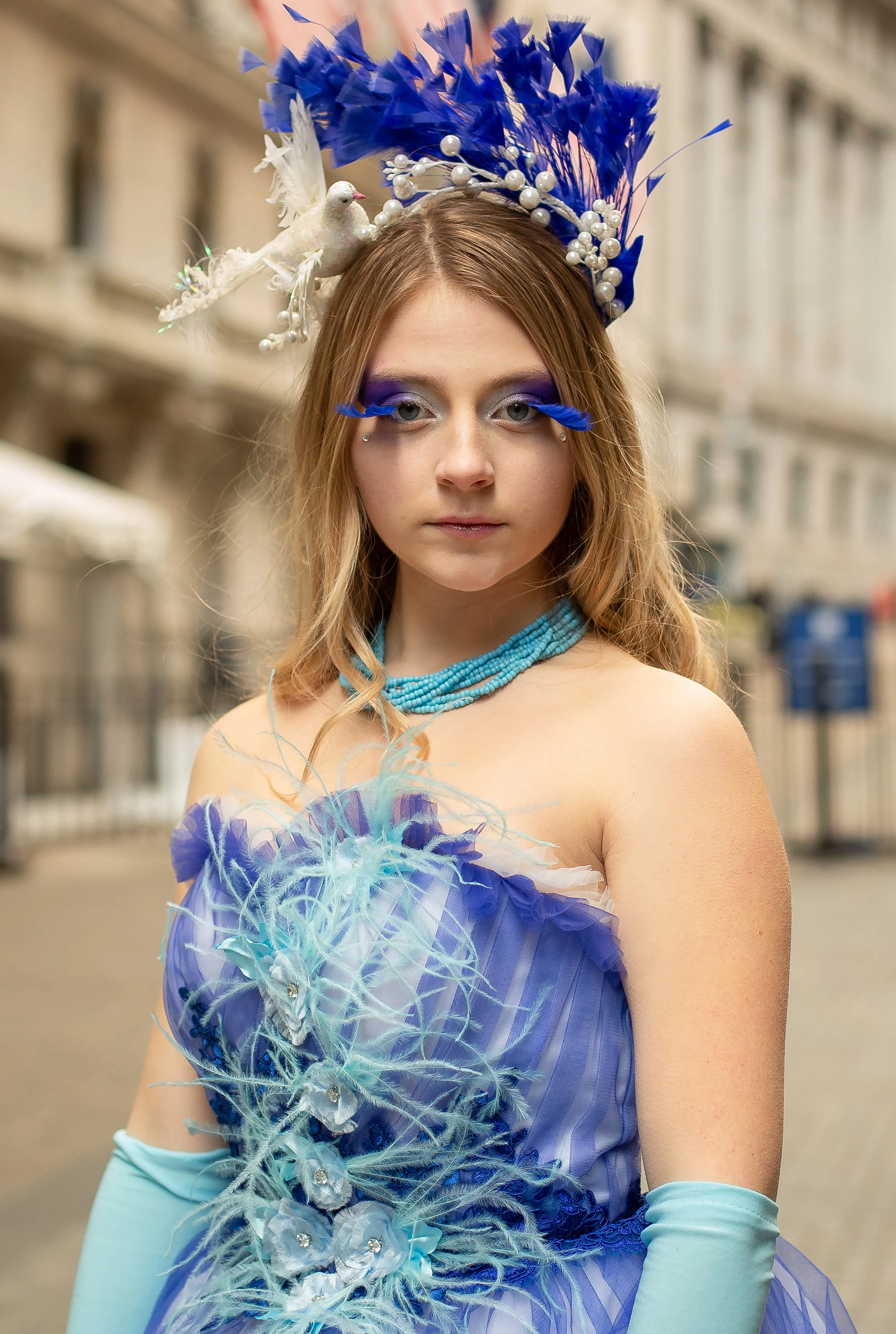 Custom Gown "Blue Jay"