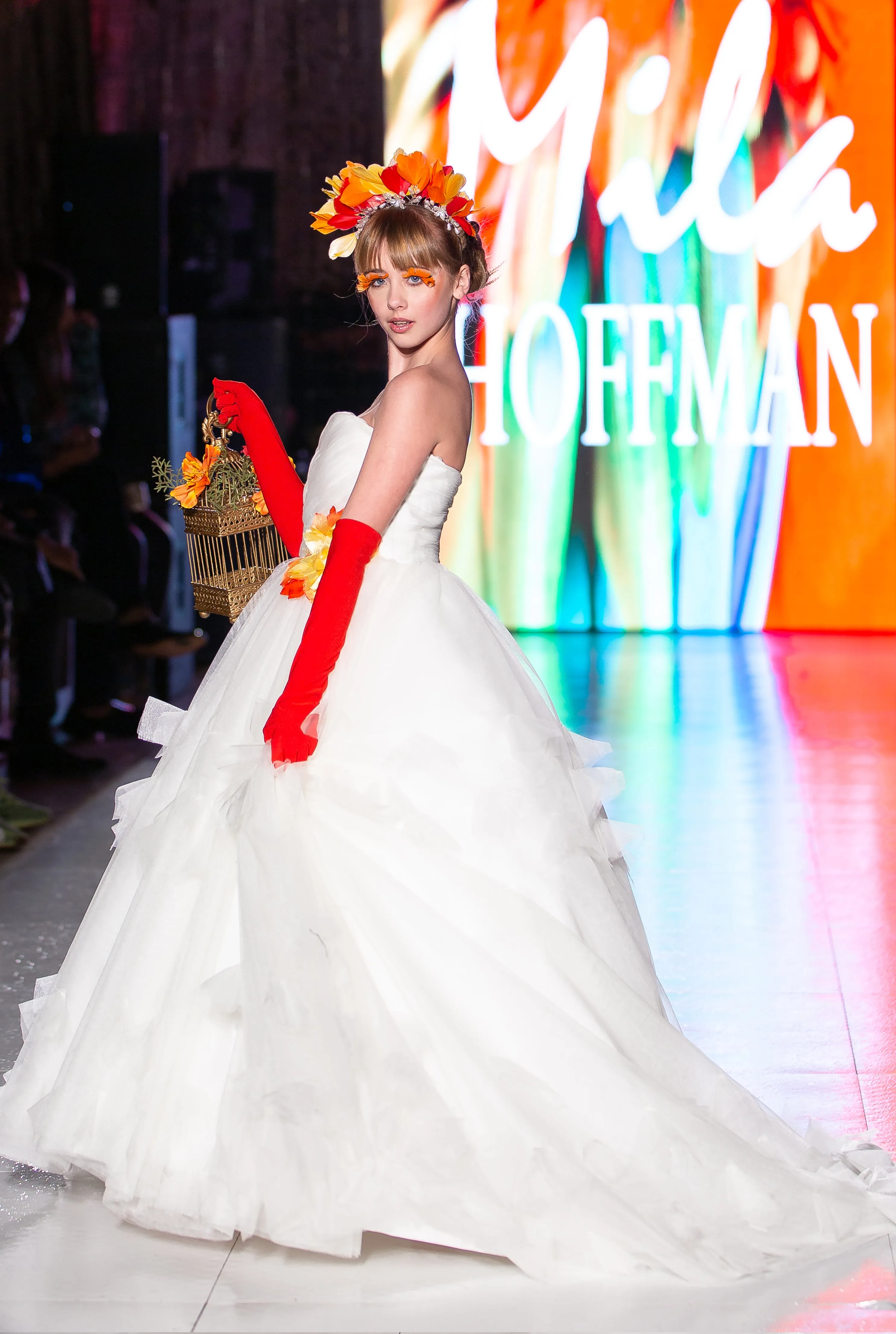 Custom Gown "Lutino Cockatiel"