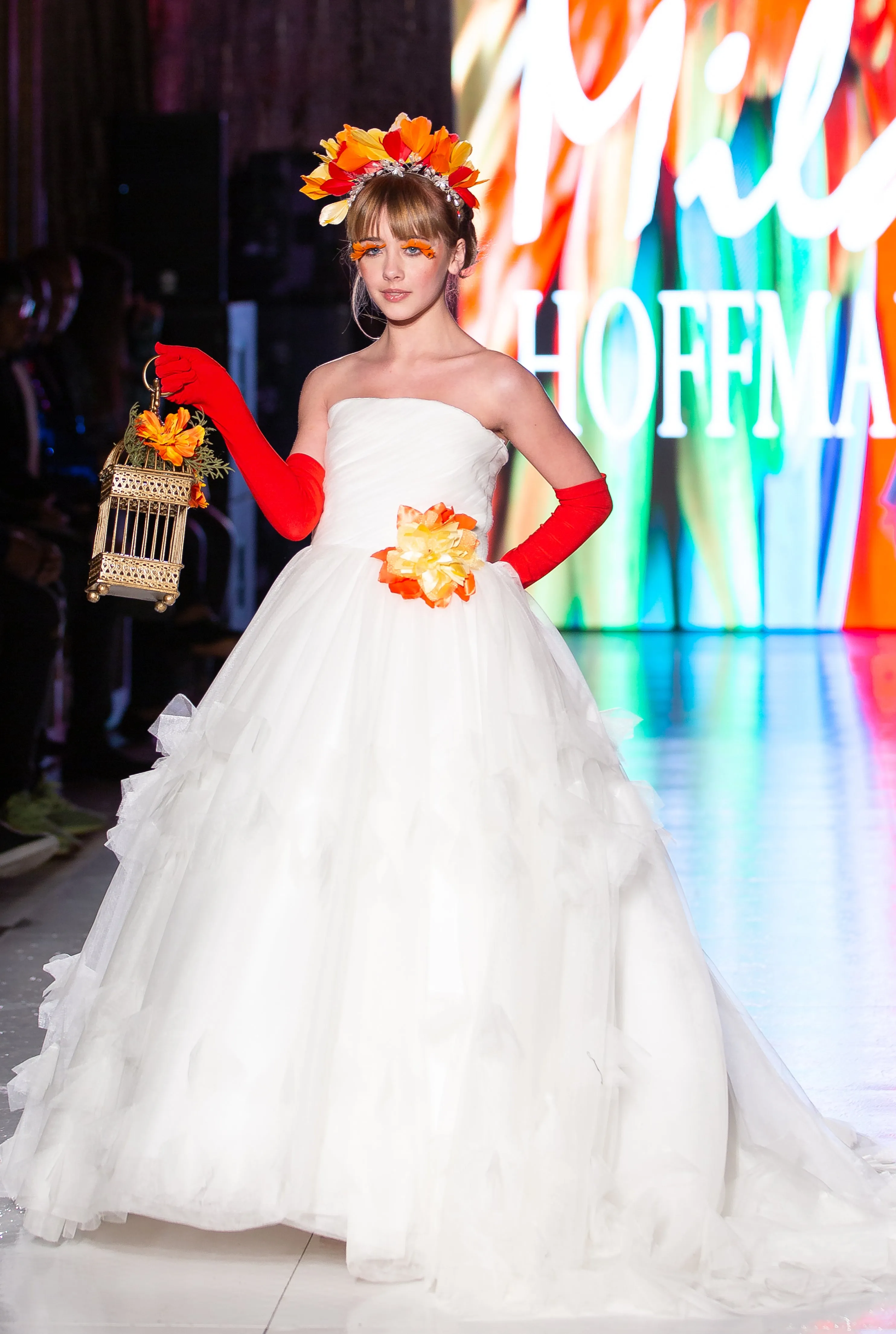 Custom Gown "Lutino Cockatiel"