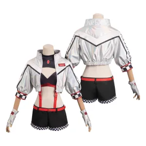 Cyberpunk Edgerunner Lucy Racing Jacket  Cosplay Costume Fancy Outfit Halloween Carnival Suit