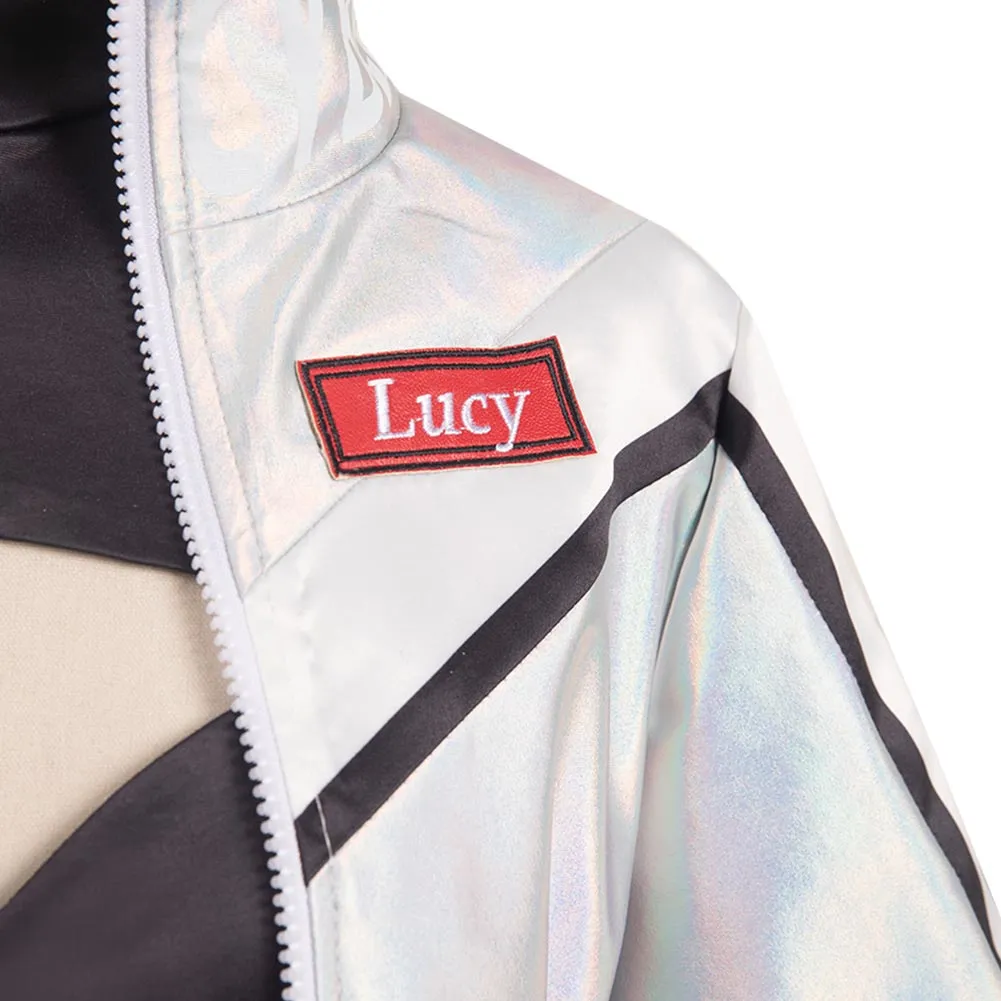 Cyberpunk Edgerunner Lucy Racing Jacket  Cosplay Costume Fancy Outfit Halloween Carnival Suit