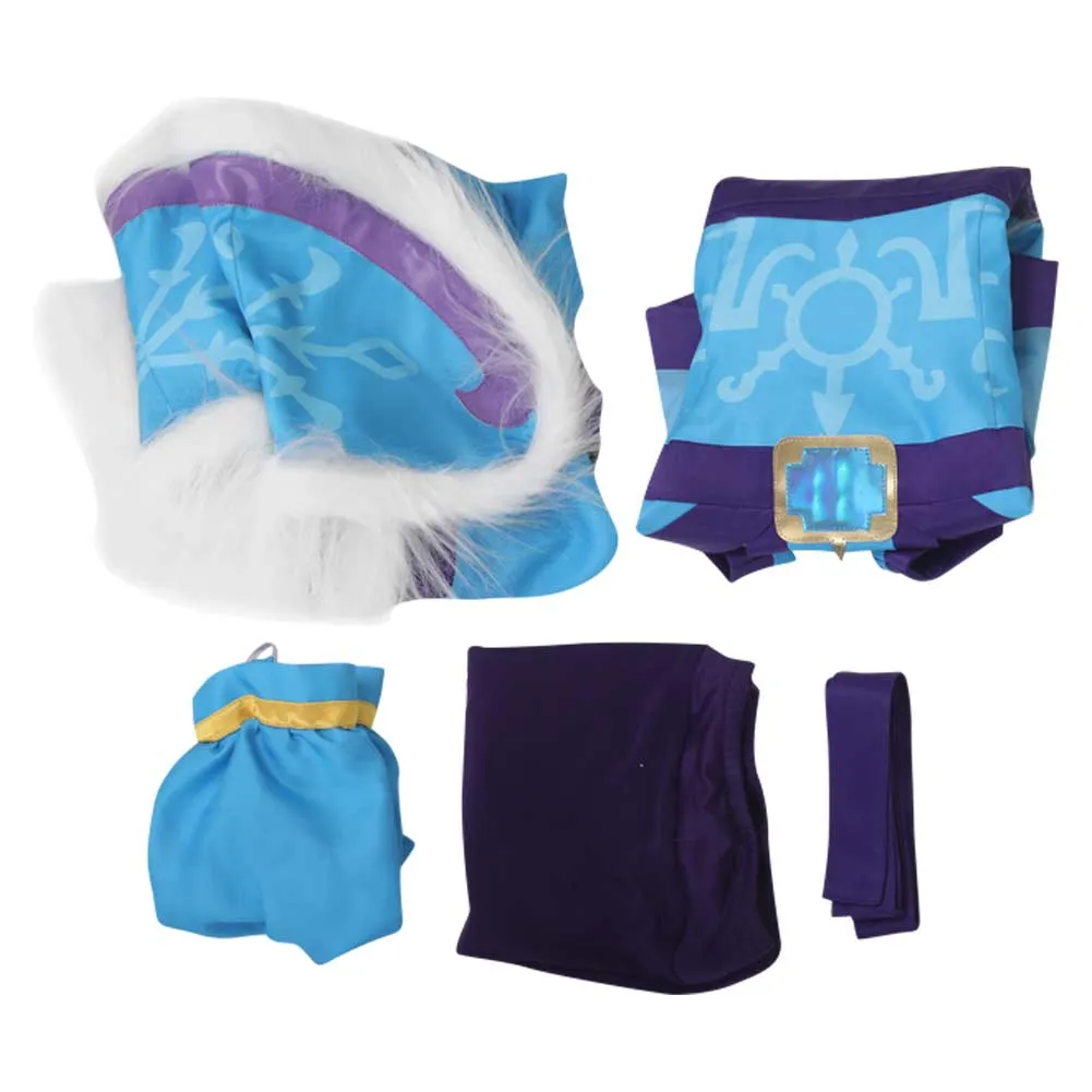 Dota 2 Crystal Maiden Game Chracter Blue Suit Cosplay Costume Outfits Halloween Carnival Suit
